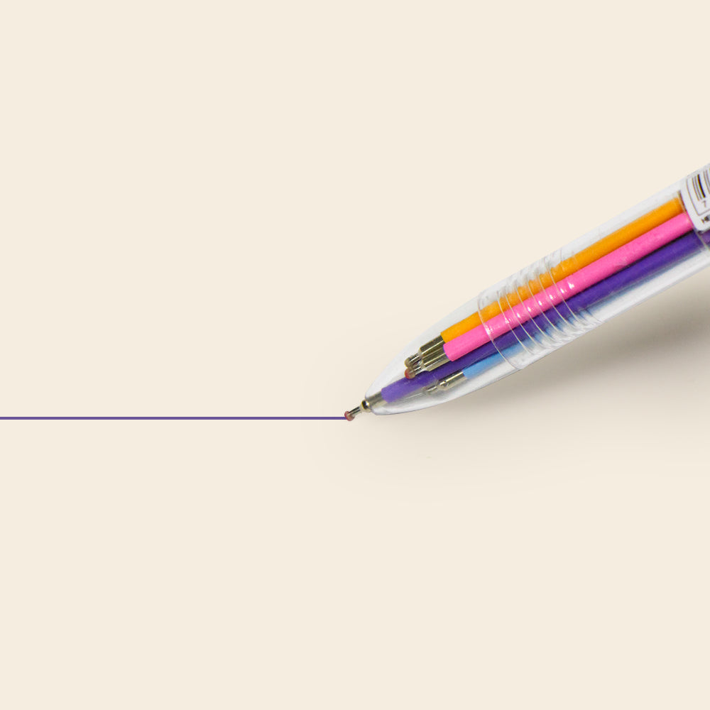 Bolígrafo Multicolor de Tinta Hibrida 6 en 1 de 0.7mm, Pascua.