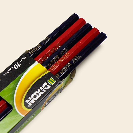 Lápiz Hexagonal Bicolor Jumbo Dixon, paquete con 10 Piezas