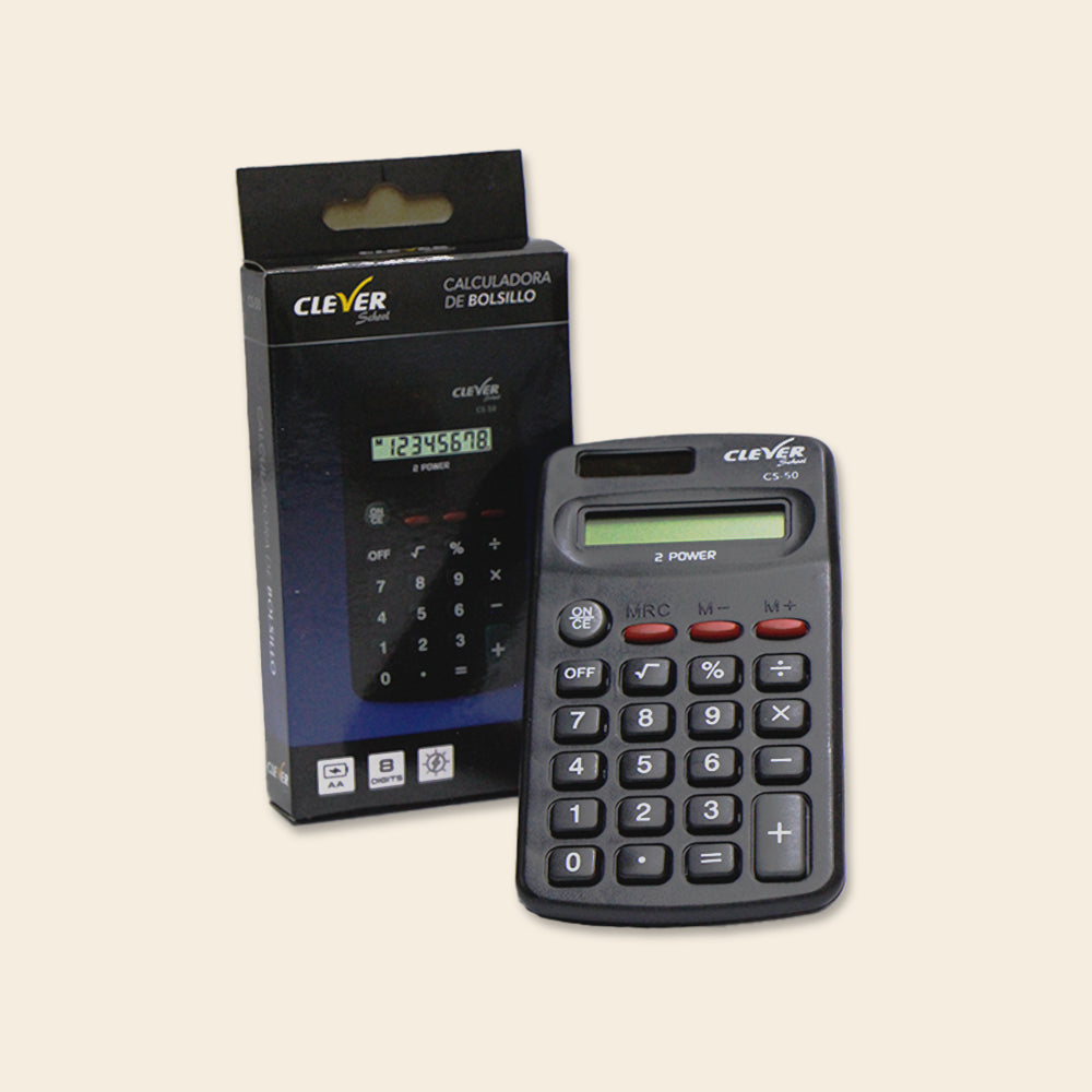 Calculadora de Bolsillo Clever, CS-50 de 8 Dígitos!