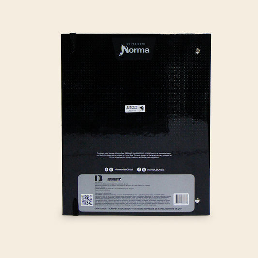 Carpeta Ferrari 100 Hojas Raya con Elástico