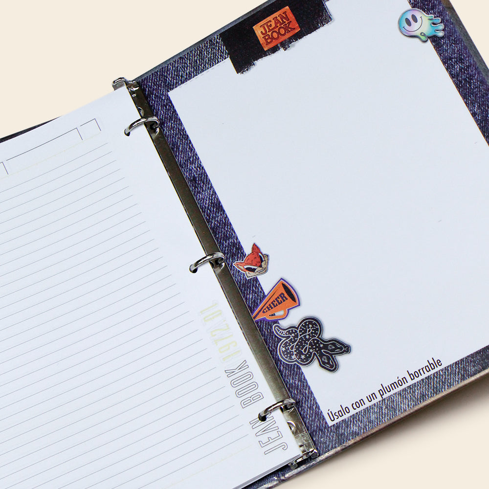 Carpeta JeanBook Raya con Elastico 100 Hojas