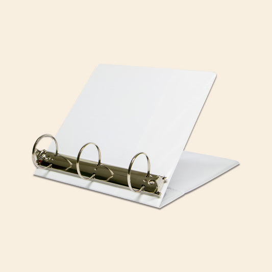 Carpeta en 3"Pulgadas Arillo O, T/Carta Vinil Blanco