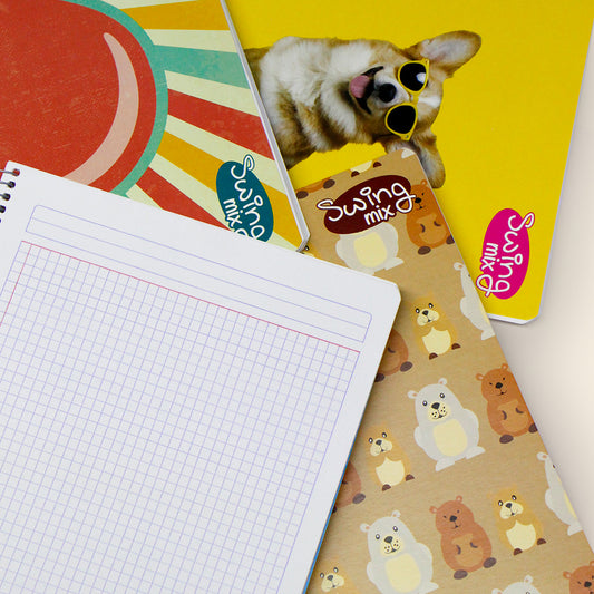 Libreta Swing Mix profesional con 100 Hojas Cuadro Chico