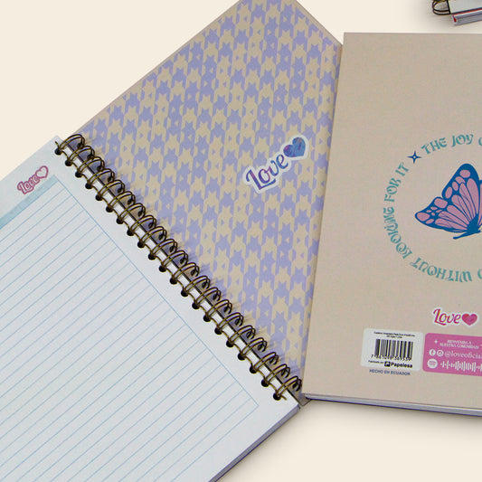 Libreta Profesional 200 Hojas Raya KYMA Estilo LOVE