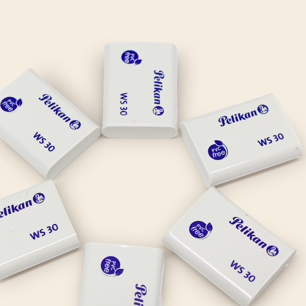 Goma Blanca Para Borrar WS-30 Pelikan Paquete con 30 Piezas