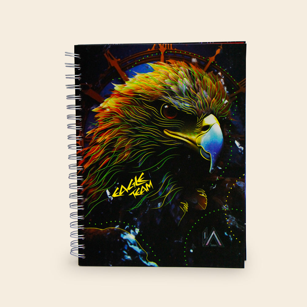 Libreta Profesional 200 Hojas Raya KYMA Estilo IA Neón