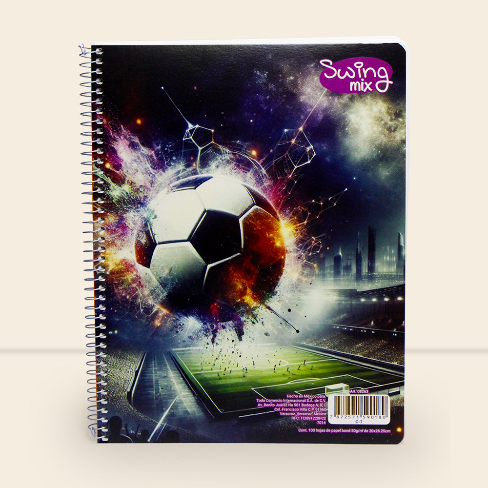 Libreta Swing Mix profesional con 100 Hojas Cuadro Grande