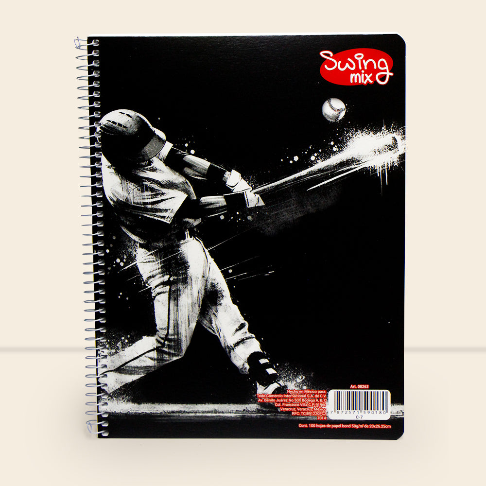 Libreta Swing Mix profesional con 100 Hojas Cuadro Grande