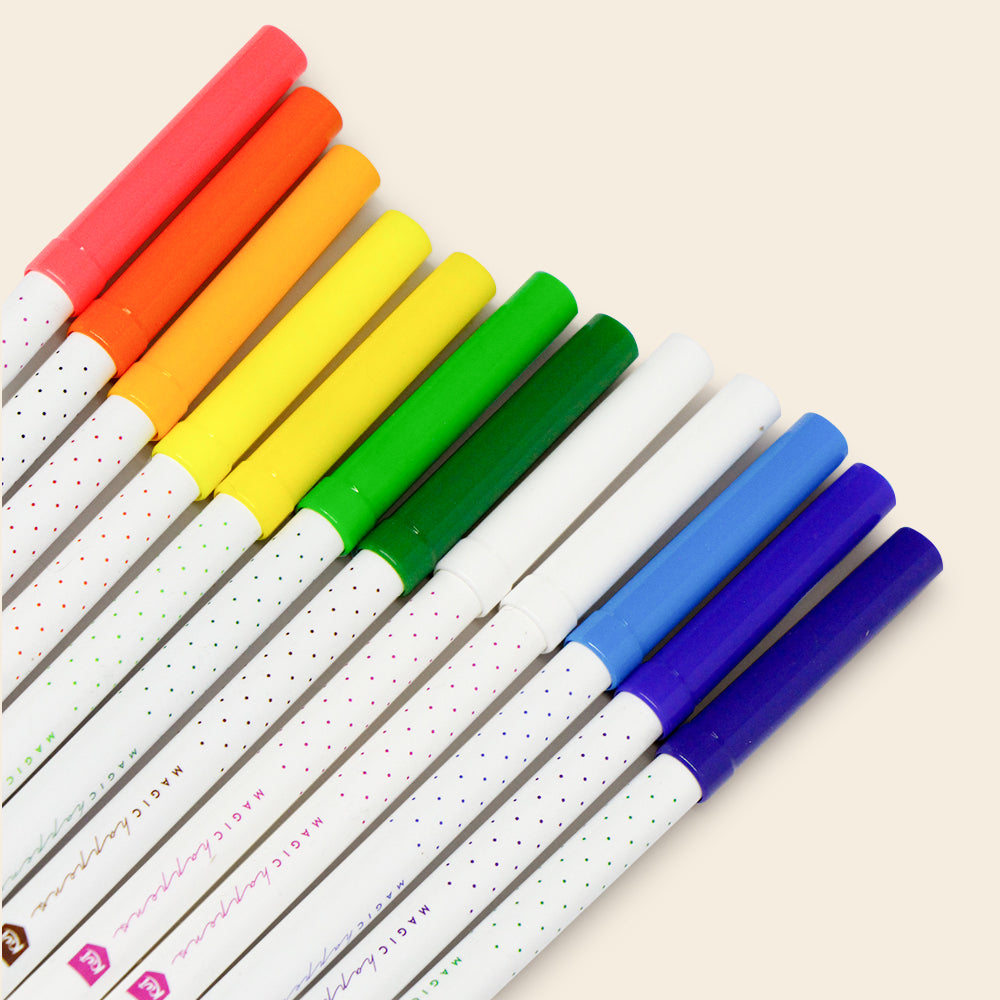 Marcadores Magicos KIUT, Estuche con 12 Piezas