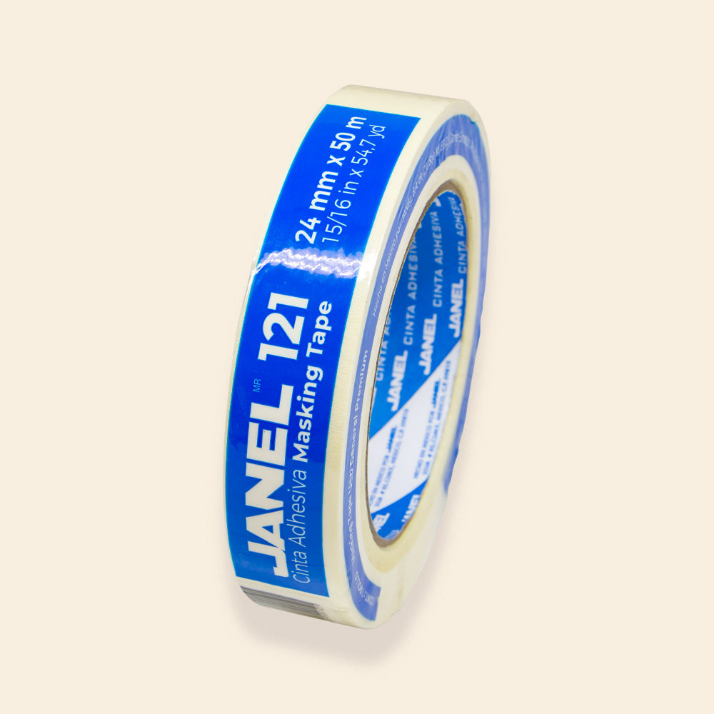 JANEL 121 CINTA ADHESIVA MASKING TAPE 24MM X 50M
