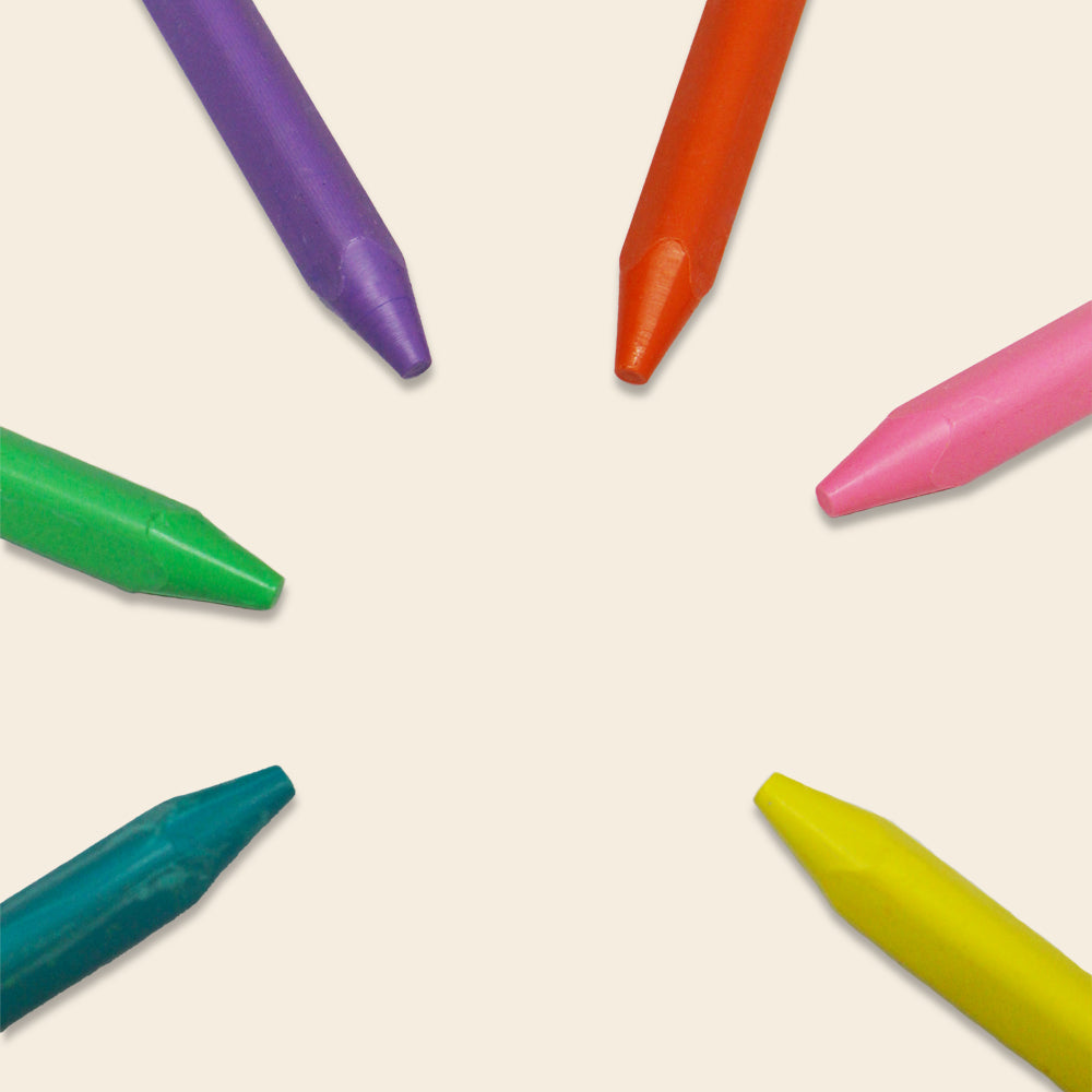 Crayones Jumbo de Cera Pelikan, Paquete Con 6 Piezas