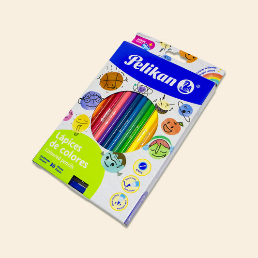 Colores Pelikan Con 36 Piezas Pelikan Redondos
