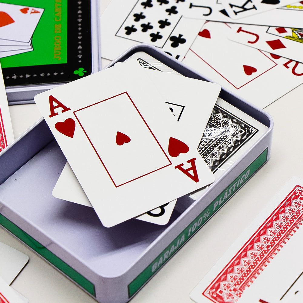 Poker En Doble Caja Metalica Jocar