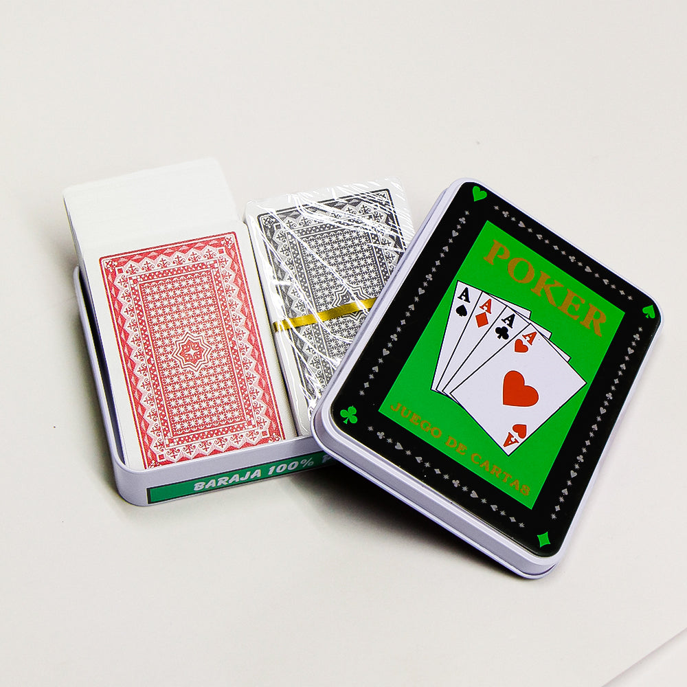 Poker En Doble Caja Metalica Jocar