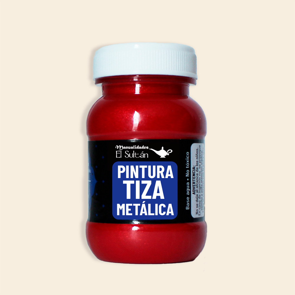 Pintura Tiza Metálica El Sultán Frasco con 100ML