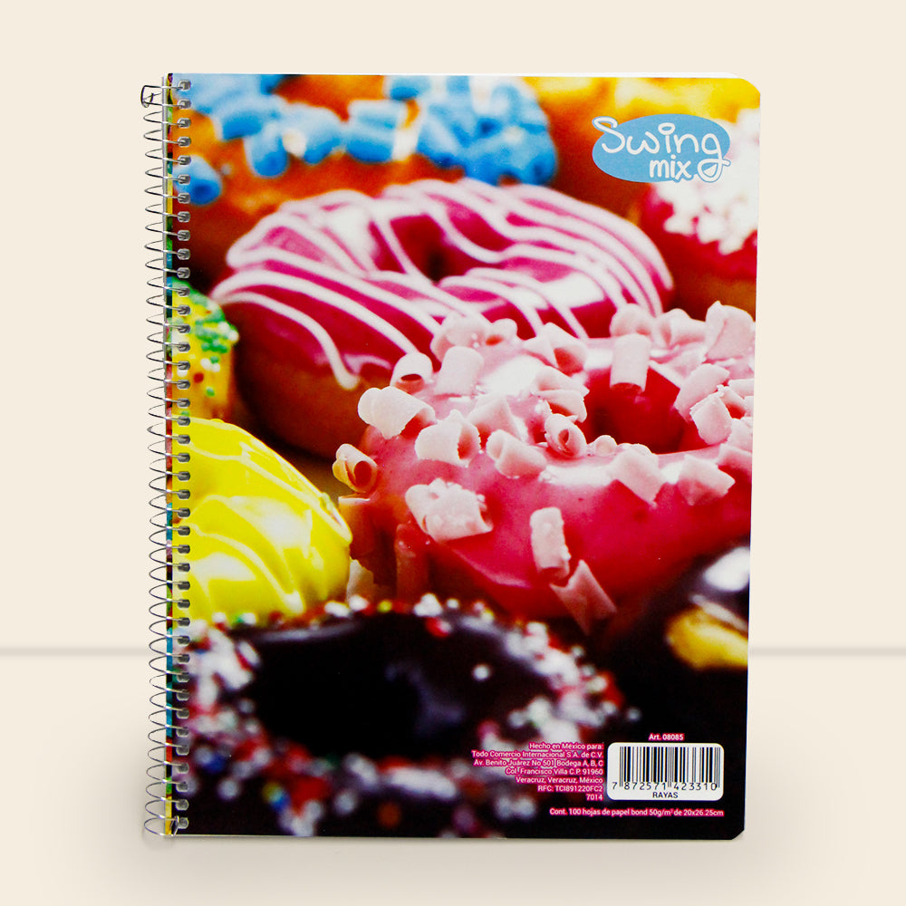 Libreta Swing Mix profesional con 100 Hojas Raya