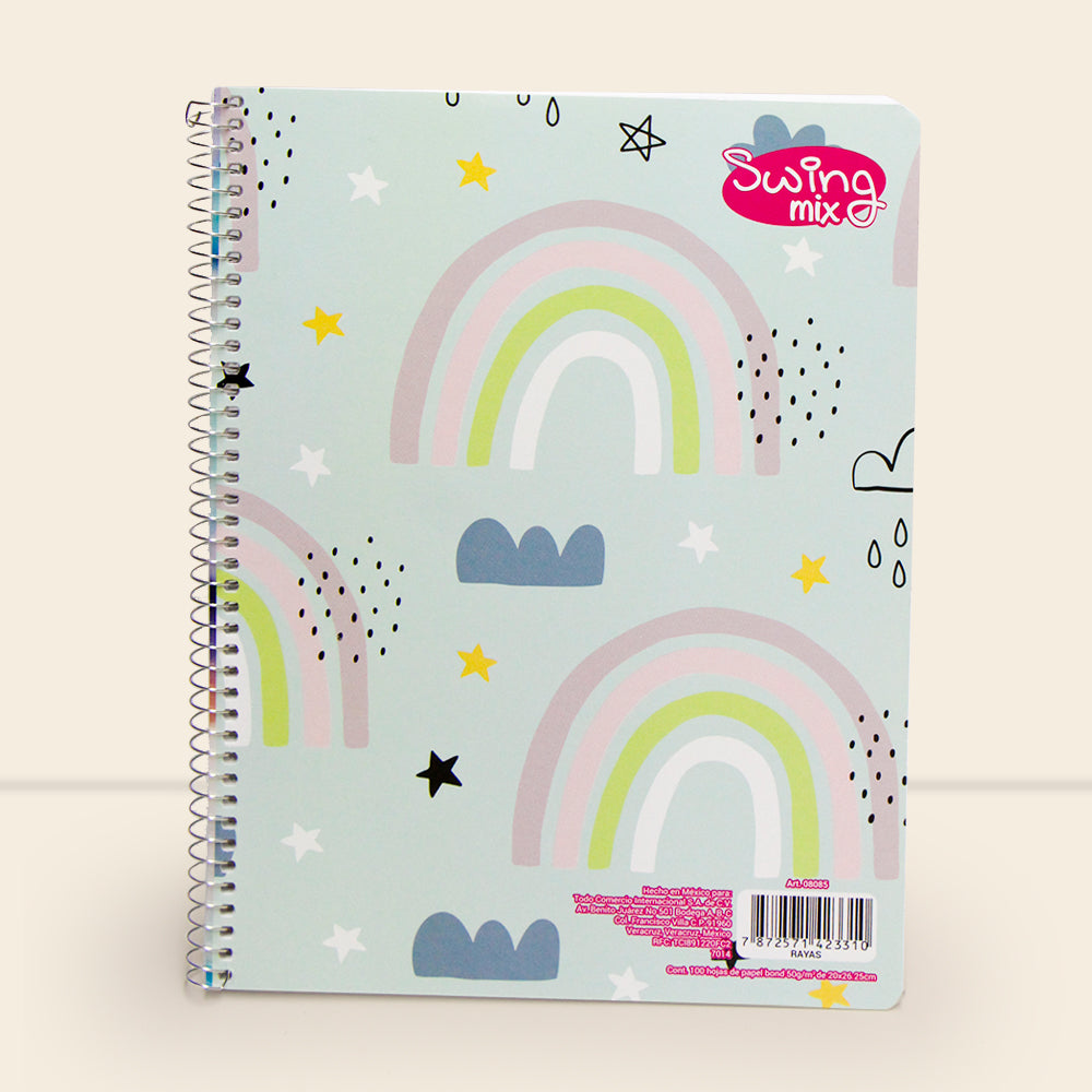Libreta Swing Mix profesional con 100 Hojas Raya