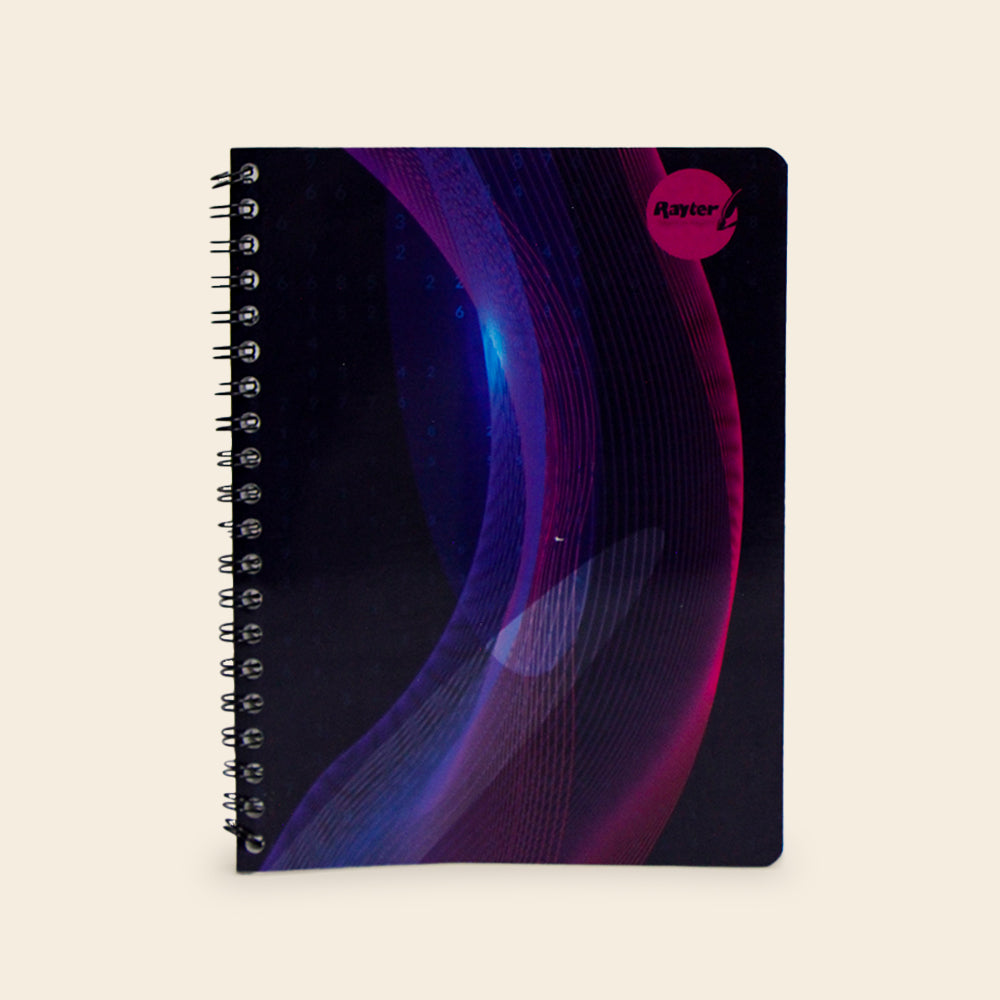 Libreta Rayter 100 Hojas con Doble Arillo, Varios Diseños y Modelos.