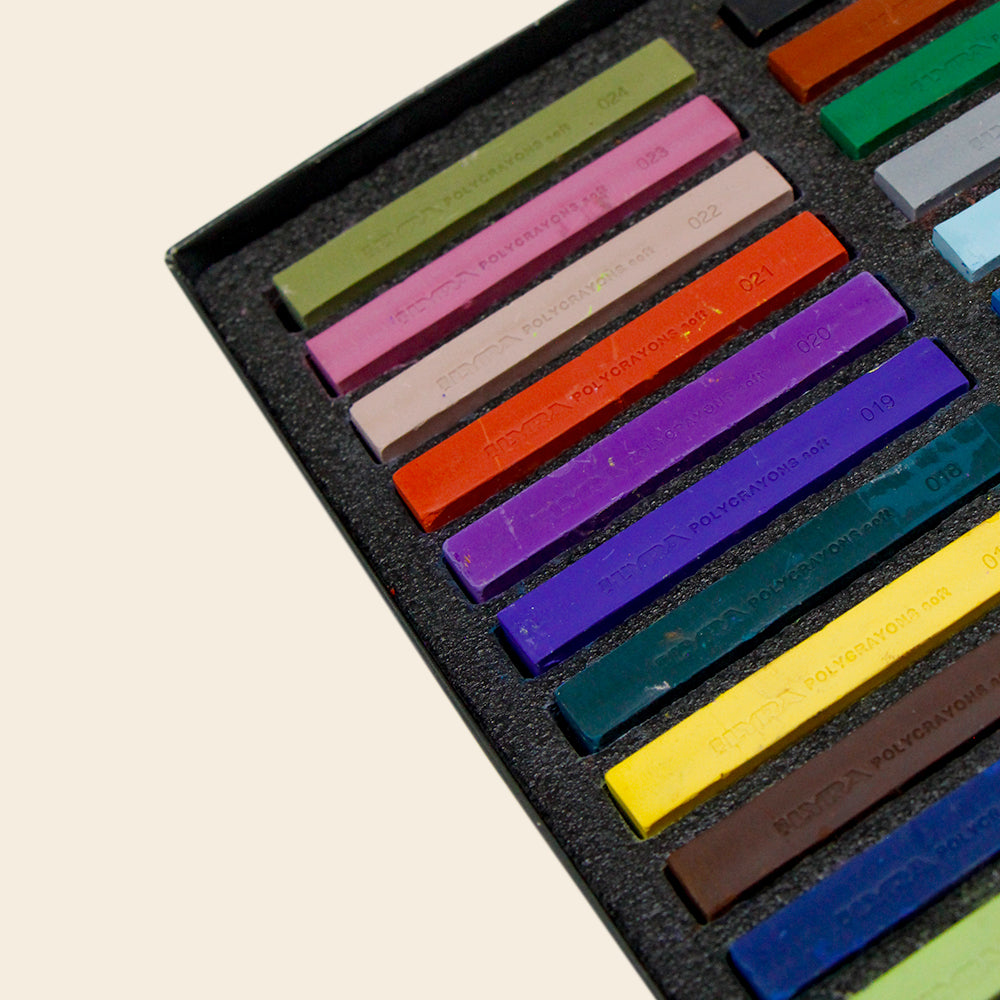 Crayones Suaves Tonos Pastel Profesionales LYRA Set con 24 Piezas