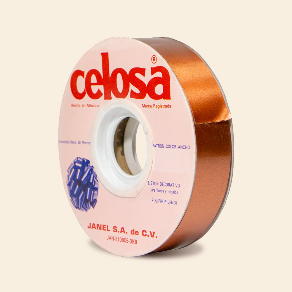 Listón Celosa Mod. 019 Ancho #5 Rollo Con 50 Metros
