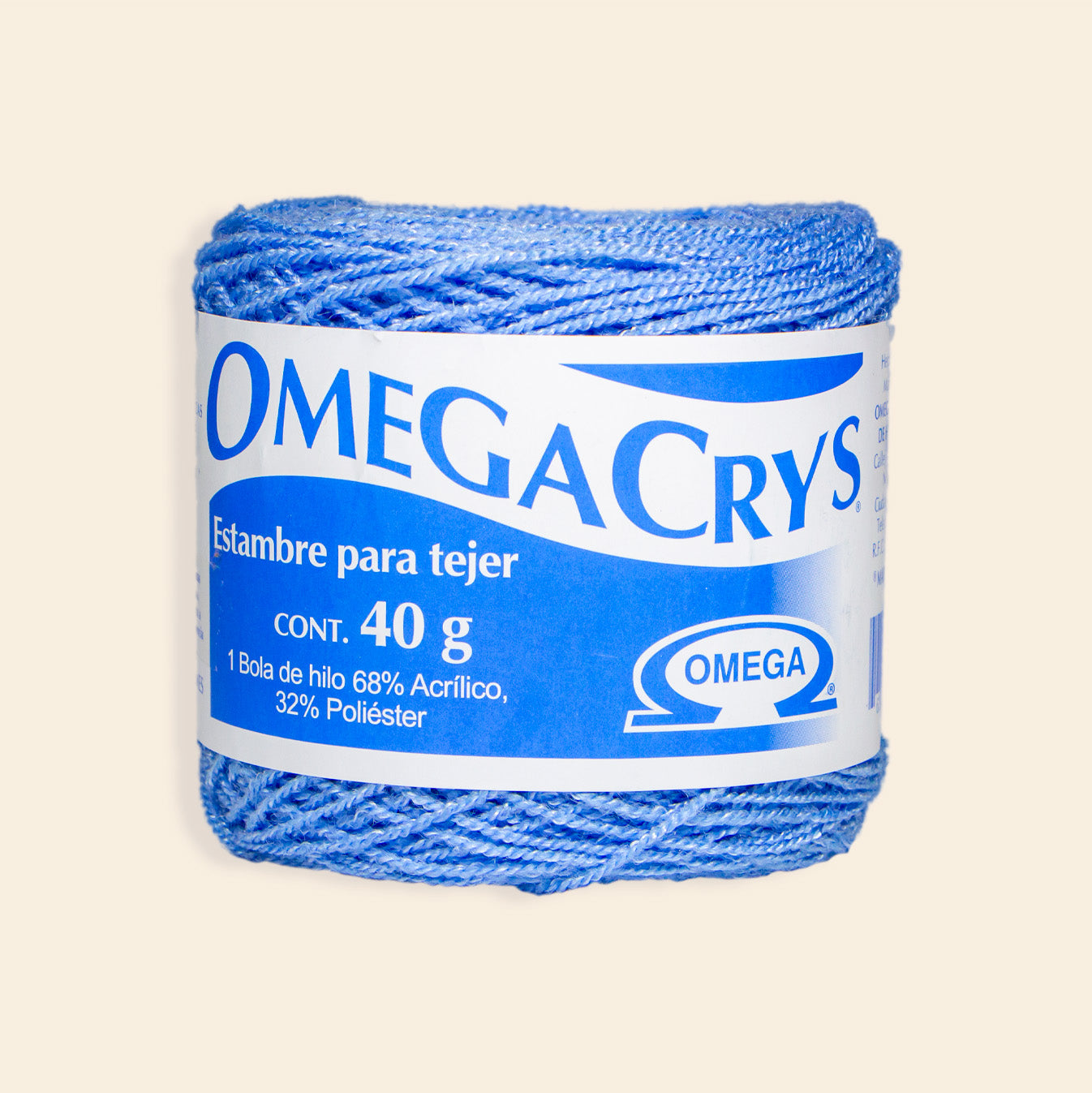 Estambre Omega Crys Bola con 50 G