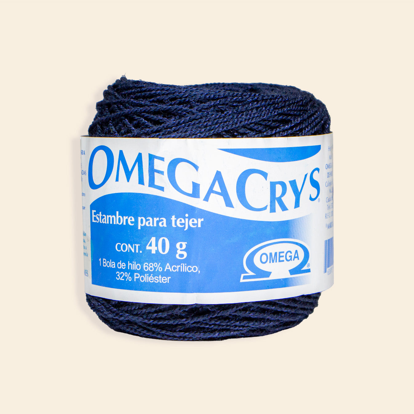 Estambre Omega Crys Bola con 50 G