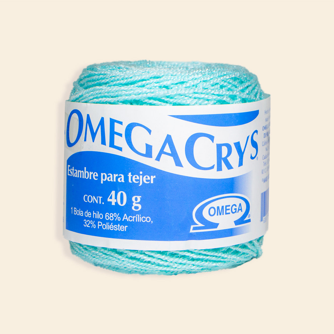 Estambre Omega Crys Bola con 50 G