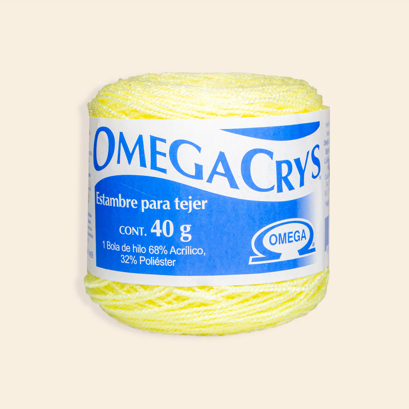 Estambre Omega Crys Bola con 50 G