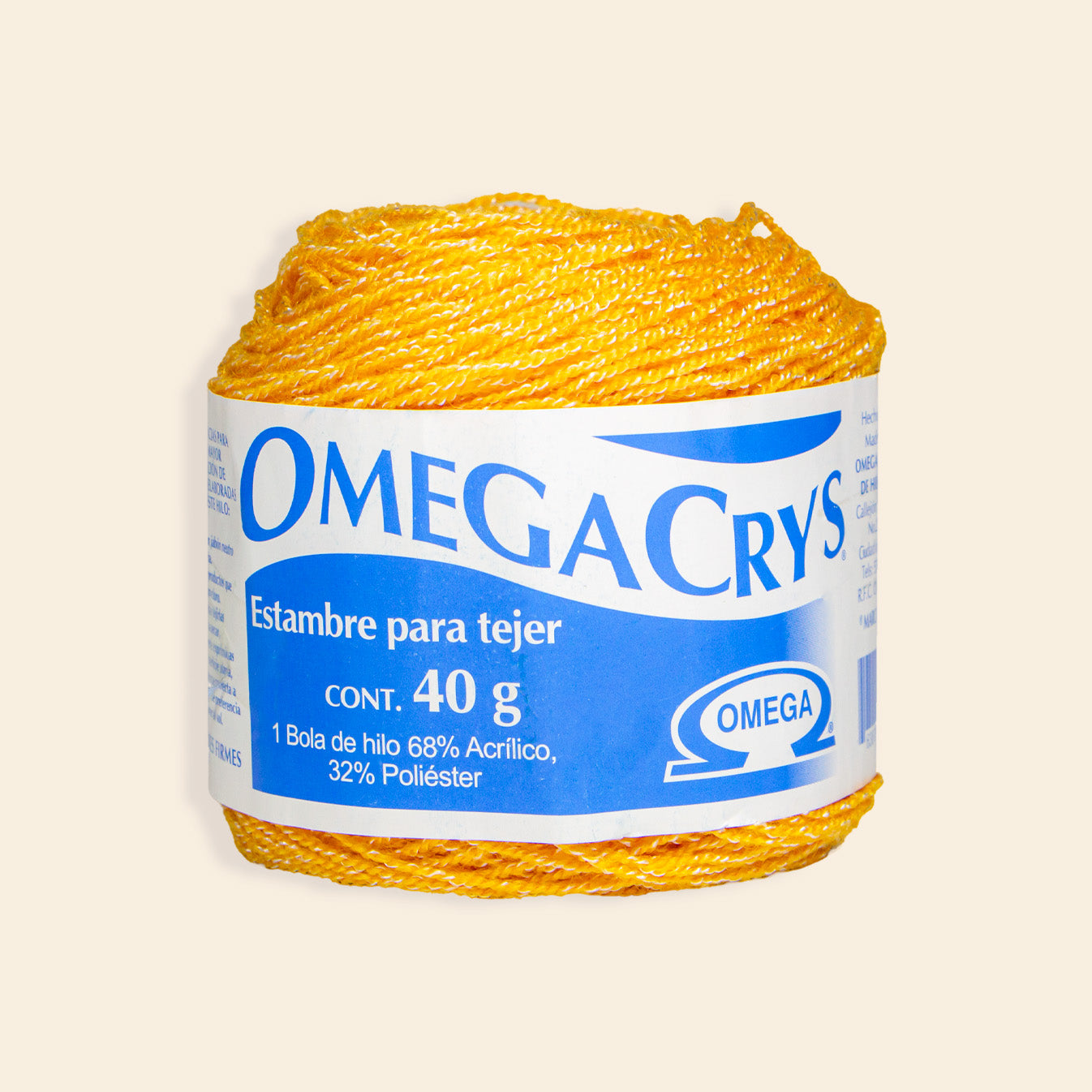 Estambre Omega Crys Bola con 50 G