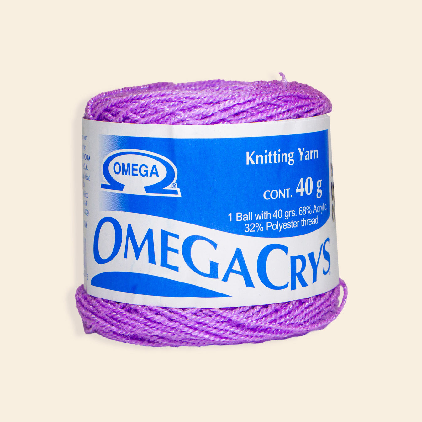 Estambre Omega Crys Bola con 50 G