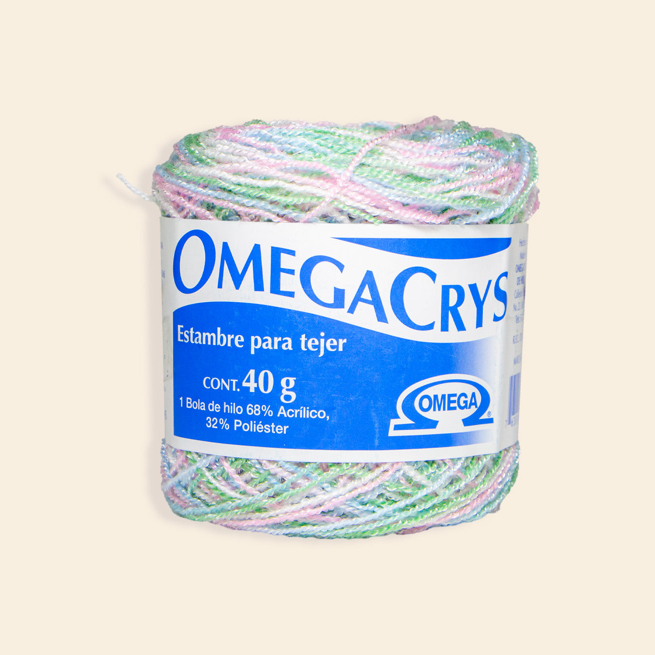 Estambre Omega Crys Bola con 50 G