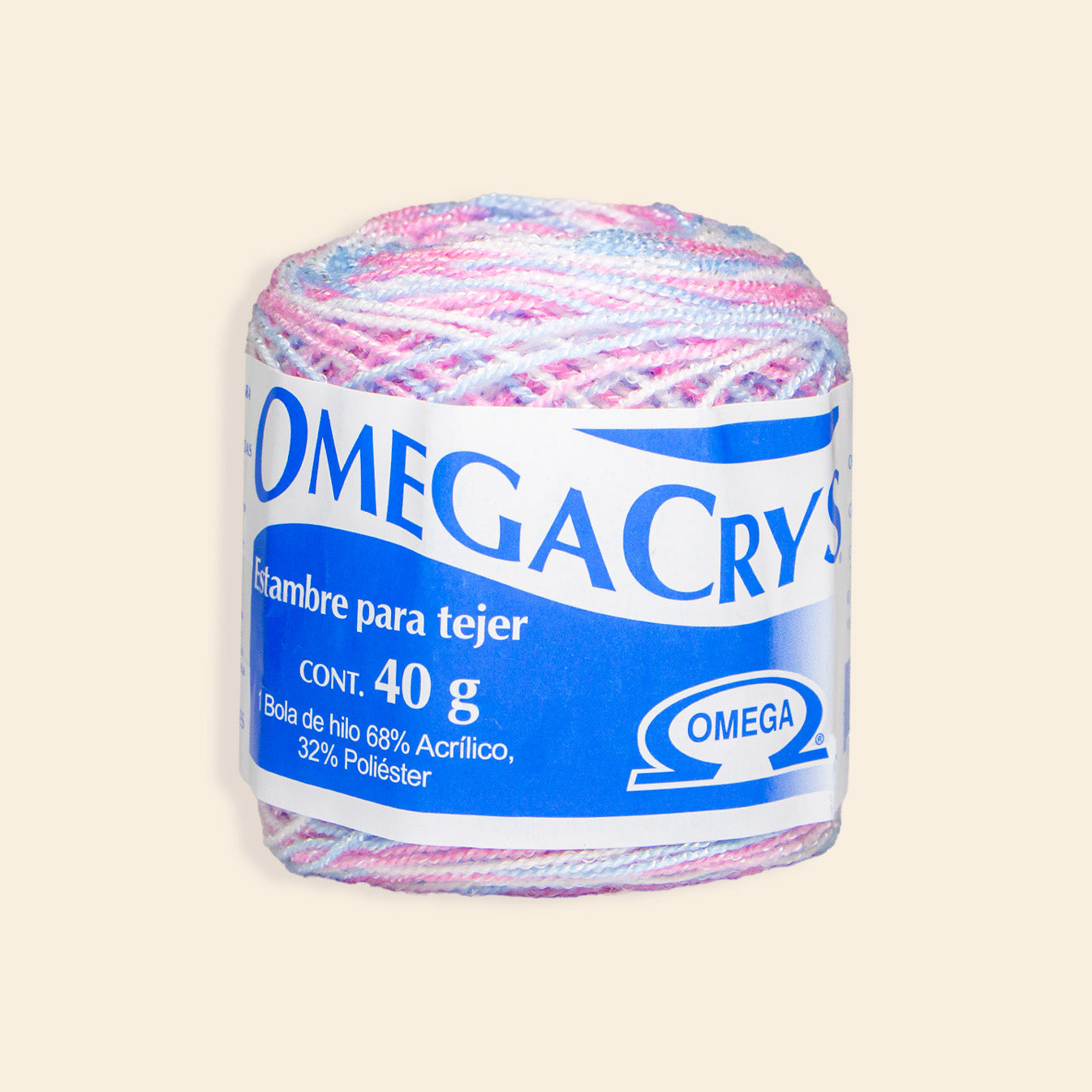 Estambre Omega Crys Bola con 50 G
