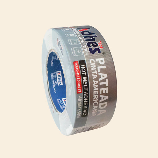 Cinta Adhesiva Americana Plata 48MMX50M ADHES