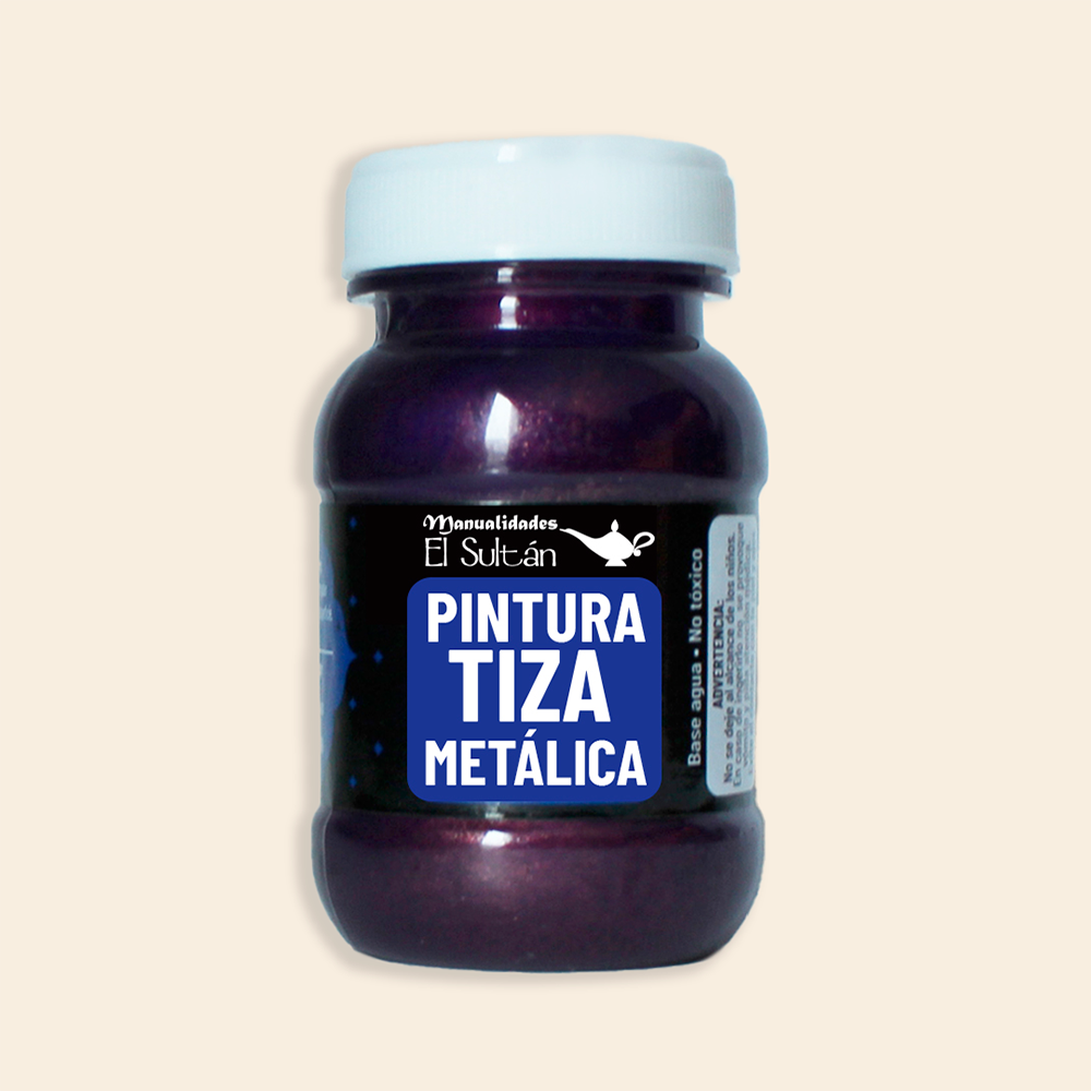 Pintura Tiza Metálica El Sultán Frasco con 100ML