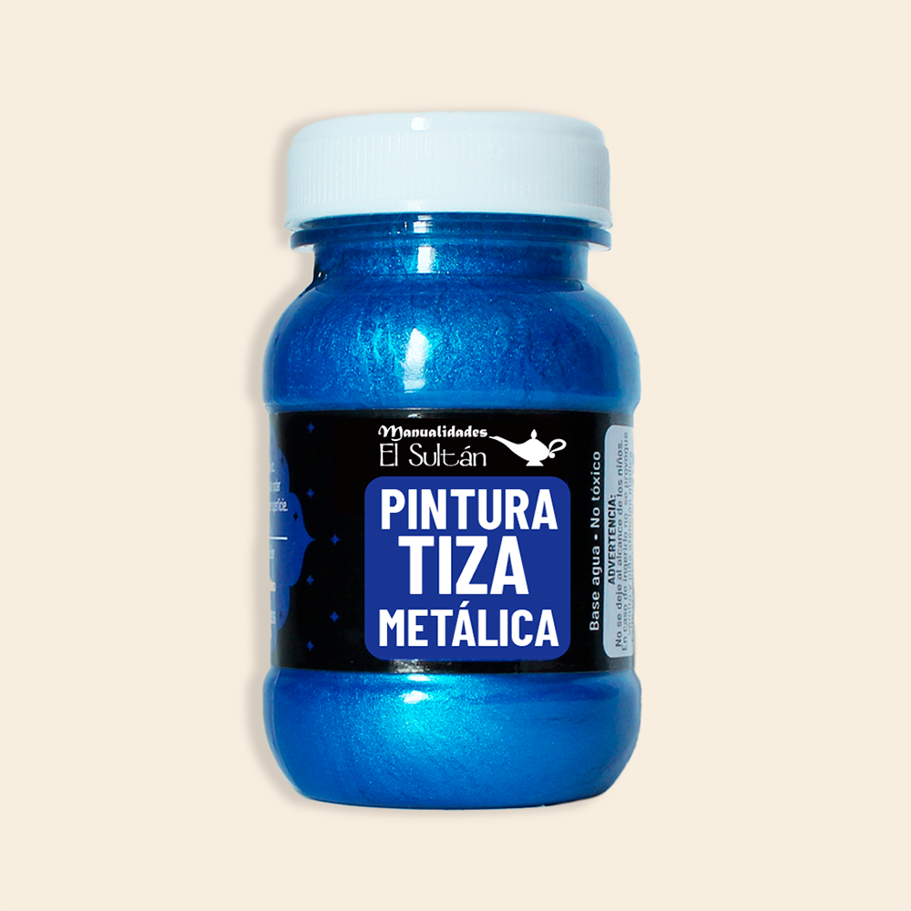 Pintura Tiza Metálica El Sultán Frasco con 100ML