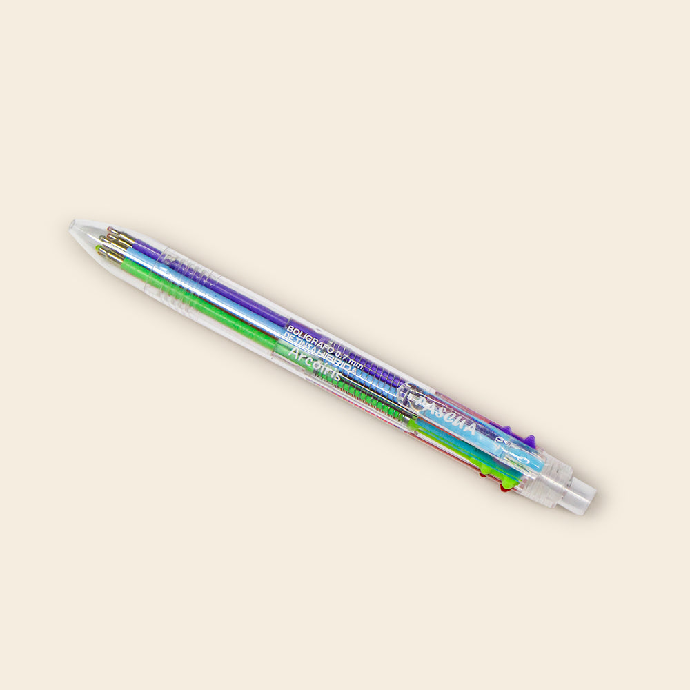 Bolígrafo Multicolor de Tinta Hibrida 6 en 1 de 0.7mm, Pascua.