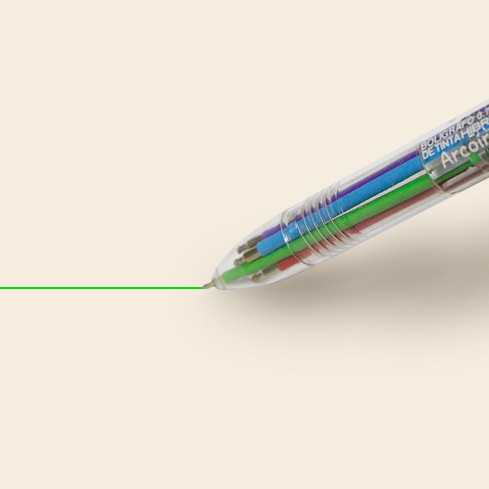 Bolígrafo Multicolor de Tinta Hibrida 6 en 1 de 0.7mm, Pascua.