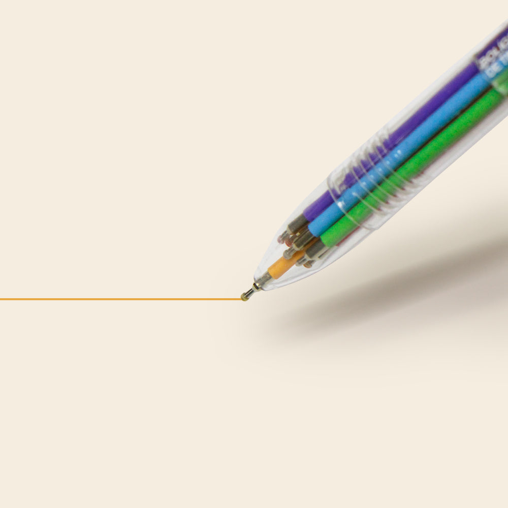 Bolígrafo Multicolor de Tinta Hibrida 6 en 1 de 0.7mm, Pascua.
