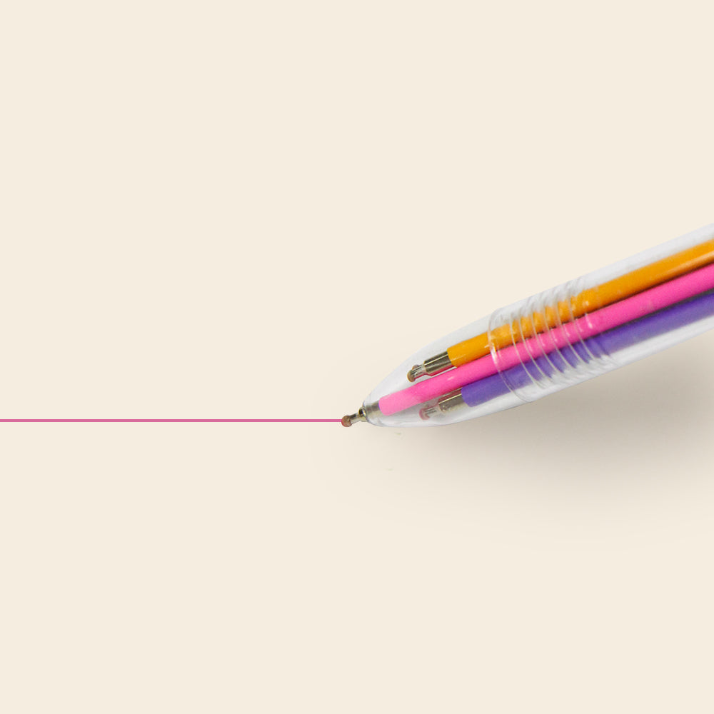 Bolígrafo Multicolor de Tinta Hibrida 6 en 1 de 0.7mm, Pascua.