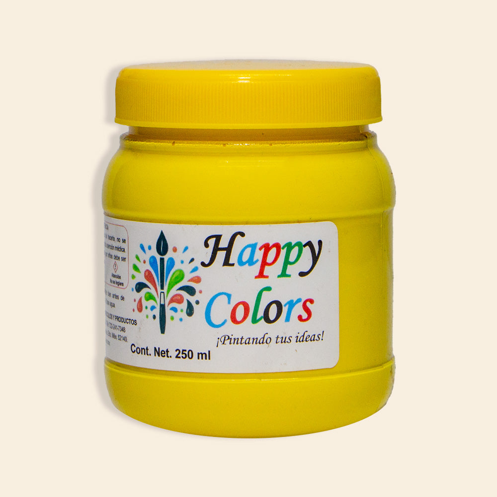 Pintura Acrílica 100% Mexicana Happy Colors Bote Con 250ML