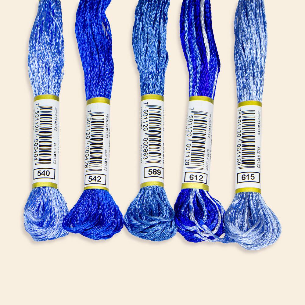 Hilo Vela Para Bordar Rayón Madeja de 8 Metros Varios Colores