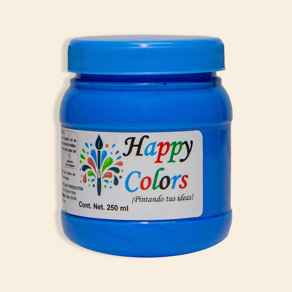 Pintura Acrílica 100% Mexicana Happy Colors Bote Con 250ML