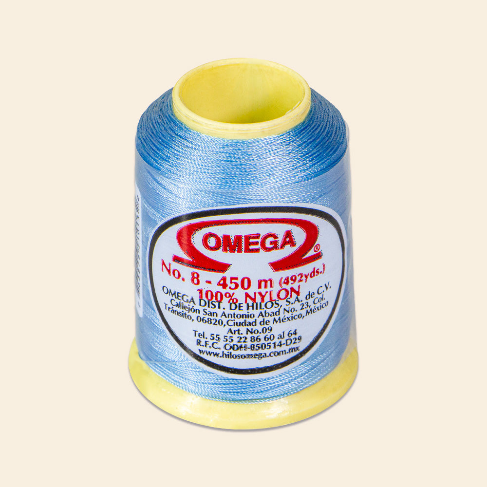 Hilo Tapiz #8 Omega Composición En Nylon Carrete 450 Metros