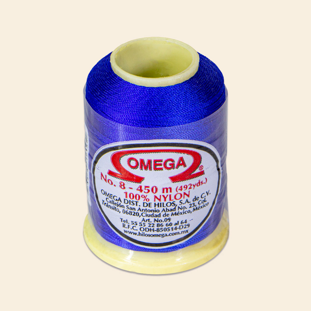 Hilo Tapiz #8 Omega Composición En Nylon Carrete 450 Metros