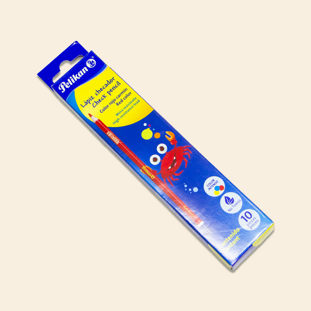 Lápiz Checador Color Rojo Carmín Pelikan