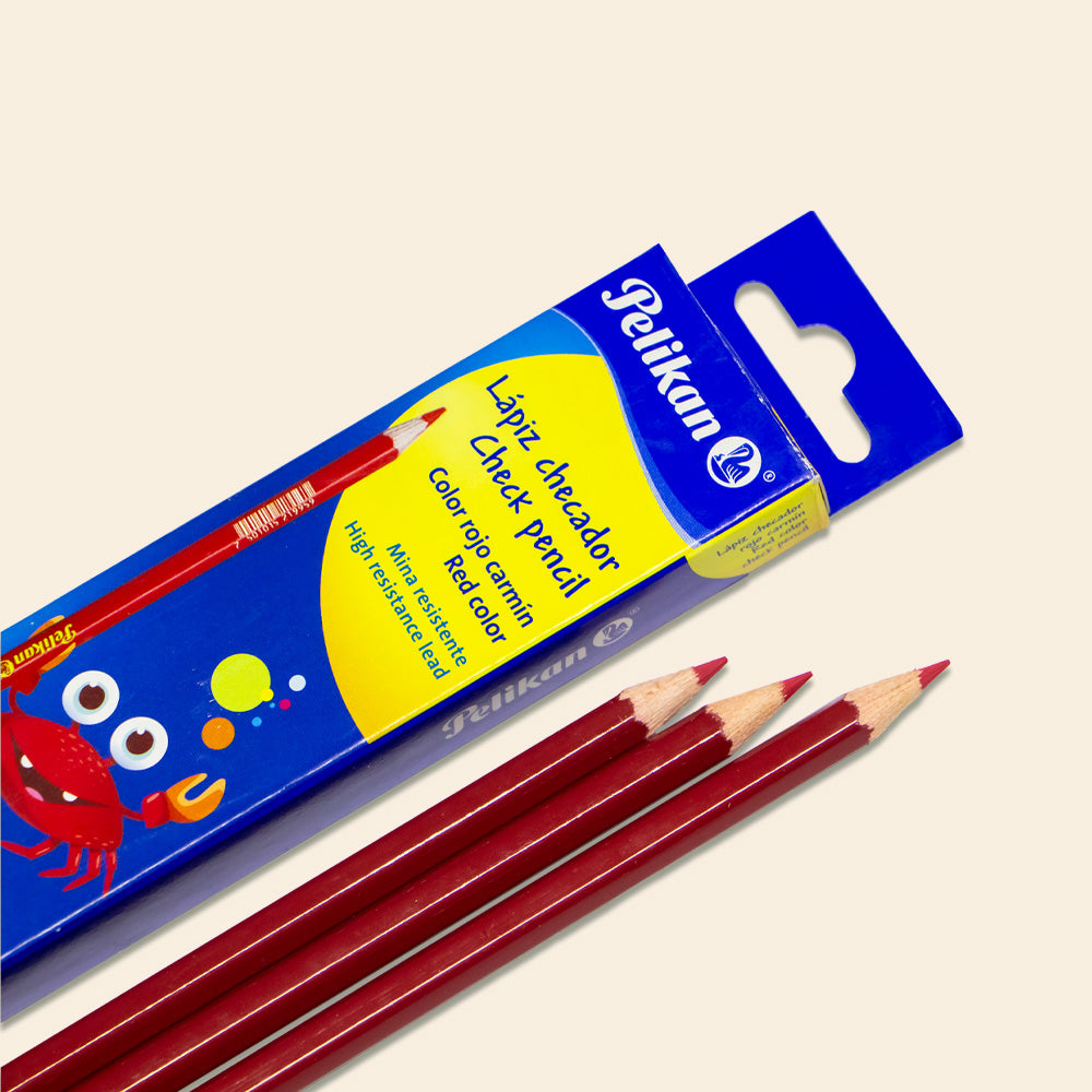 Lápiz Checador Color Rojo Carmín Pelikan