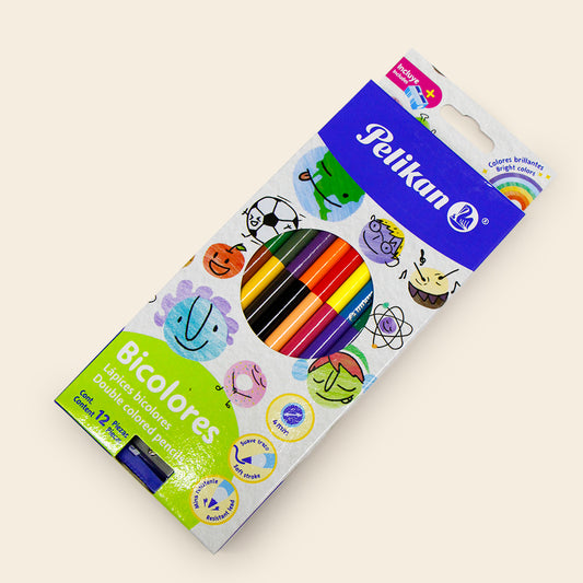 Bicolores Pelikan con 12 Piezas