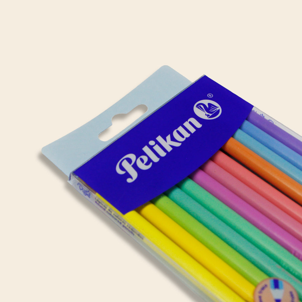 Lápices de Colores Pelikan, Paquete con 12 Piezas en Colores Pastel