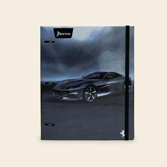 Carpeta Ferrari 100 Hojas Raya con Elástico