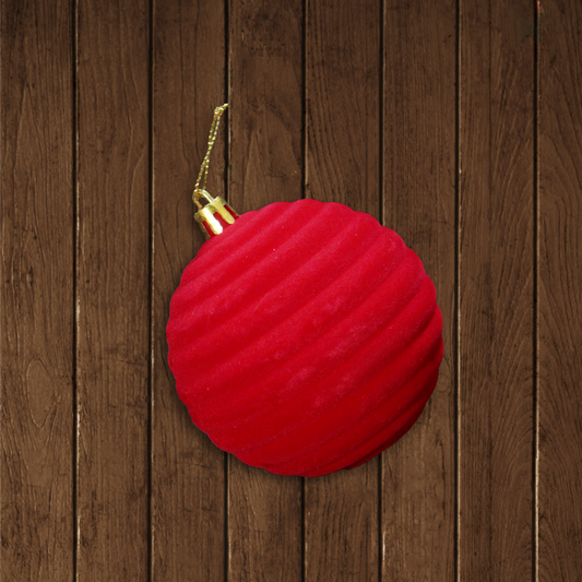 Una Pieza de Esfera Raya Terciopelo Rojo